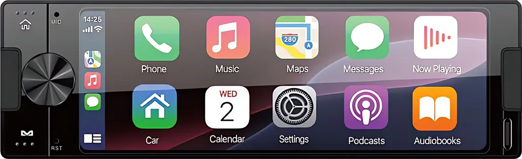 AMPIRE CPR60 Autoradio 1-DIN pour Ajouter CarPlay sans Changer de Voiture