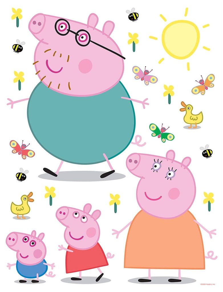 AG Design Wandstickers Peppa Pig, 65 x 85 cm
