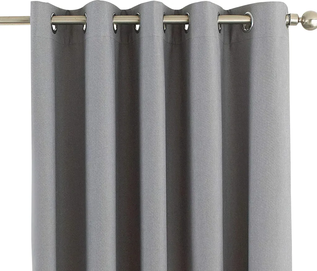 Rideaux Occultants Riva Home Eclipse Argent RV1083 Tissu épais 168x137cm