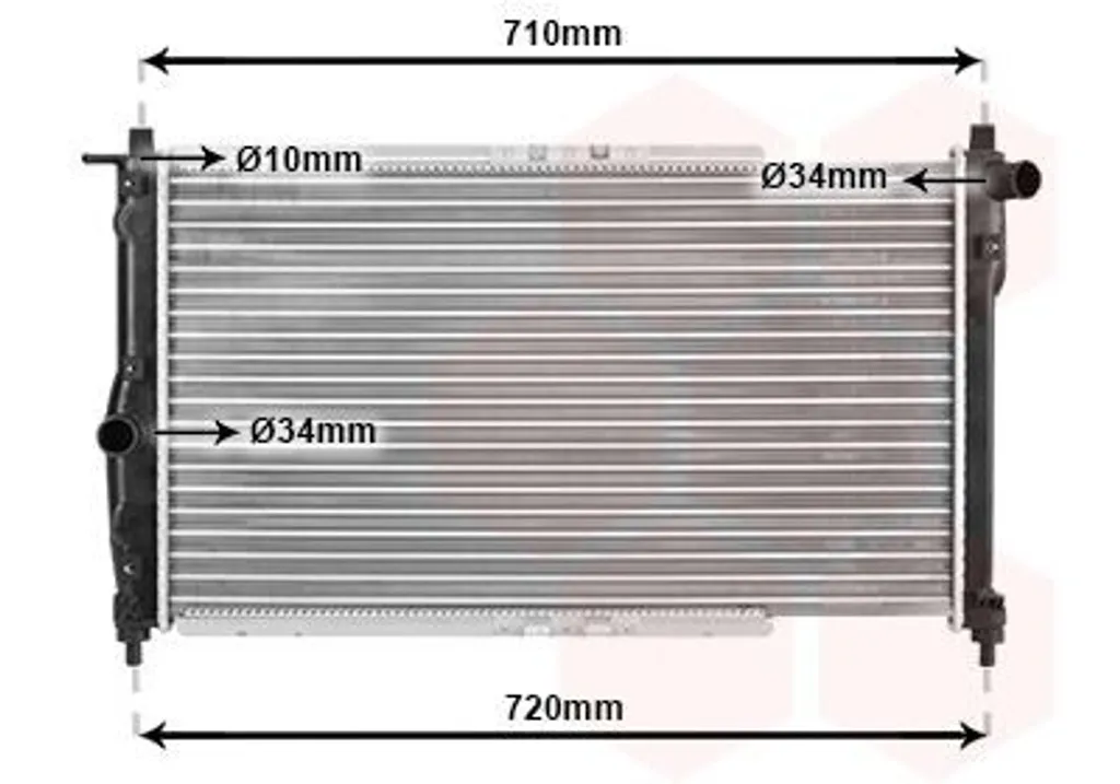 Radiateur moteur anti-fuite pour Daewoo Nubira KLAJ Berline