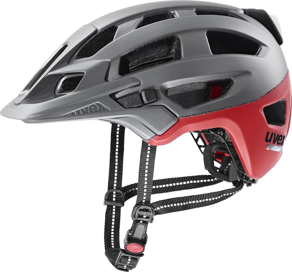 uvex Finale 2.0 Light Fahrradhelm-Silver red mat