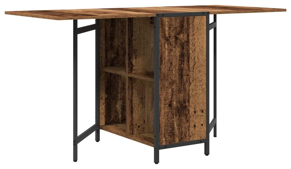 Esstisch 144 x 60 x 75 cm Holzwerkstoff Altholz Rechtwinklig
