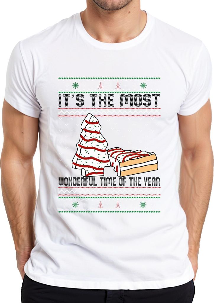 It's the Most Wonderful Christmas Cookie Tree Sprinkles Geschenk Herren T-Shirt, Weiß, S