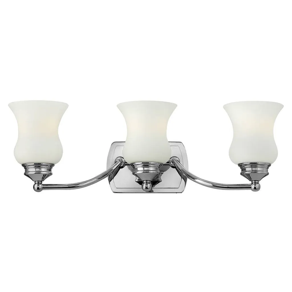 Applique IP44 Constance en Métal Chrome Poli 3 Lumières Hinkley