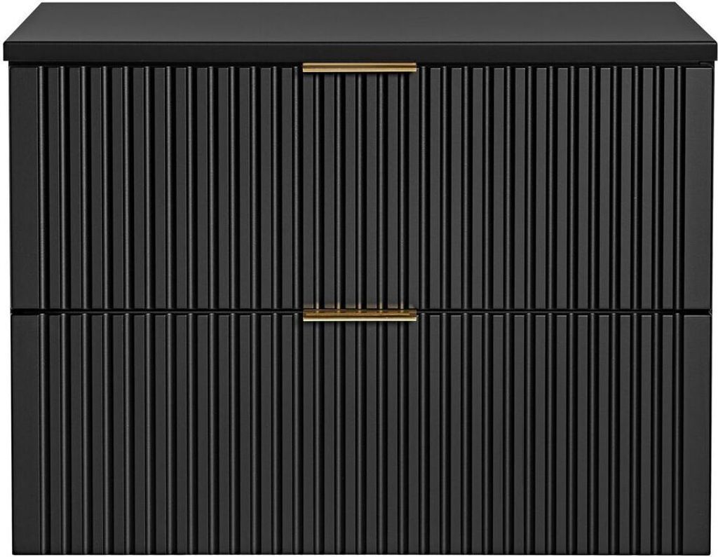 Waschtischunterschrank 80cm ADELAIDE-56-BLACK, matt schwarz Produktbild 5