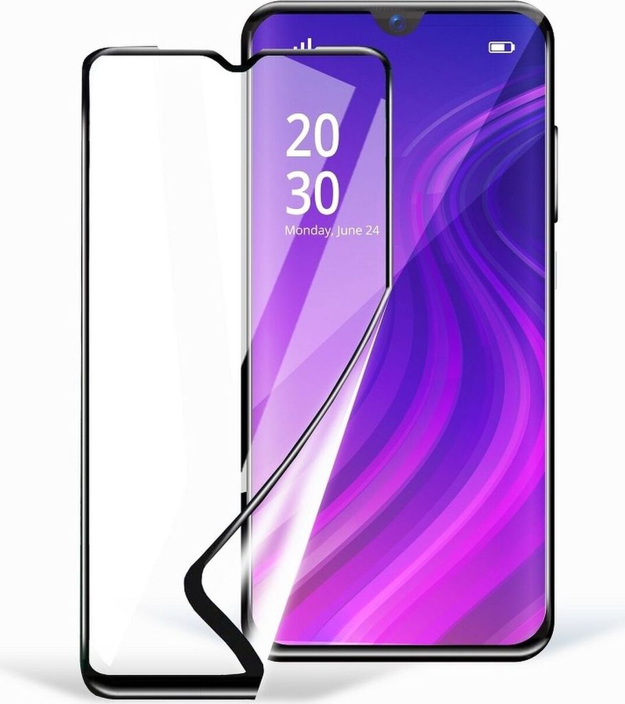 Full Covered Hybrid Glass kompatibel mit Realme C33 Premium Tempered Glas Anti-Finger