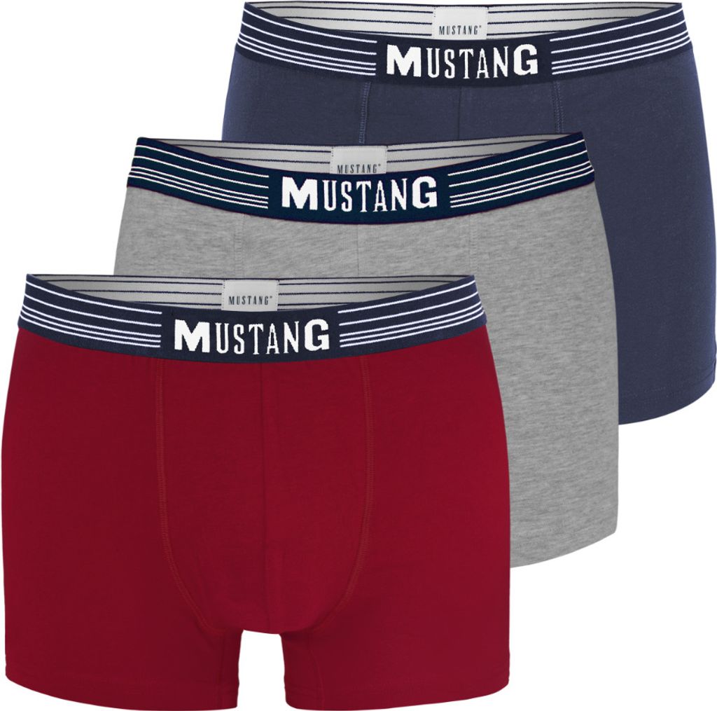 Mustang 3er Pack - Herren Boxershorts aus Baumwolle, Produktbild 
