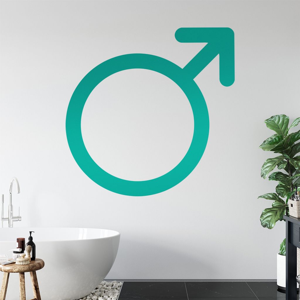 Männliches Geschlecht Wandtattoo Wandaufkleber Wall Sticker - Dekoration, Küche, Wohnzimmer, Schlafzimmer, Badezimmer