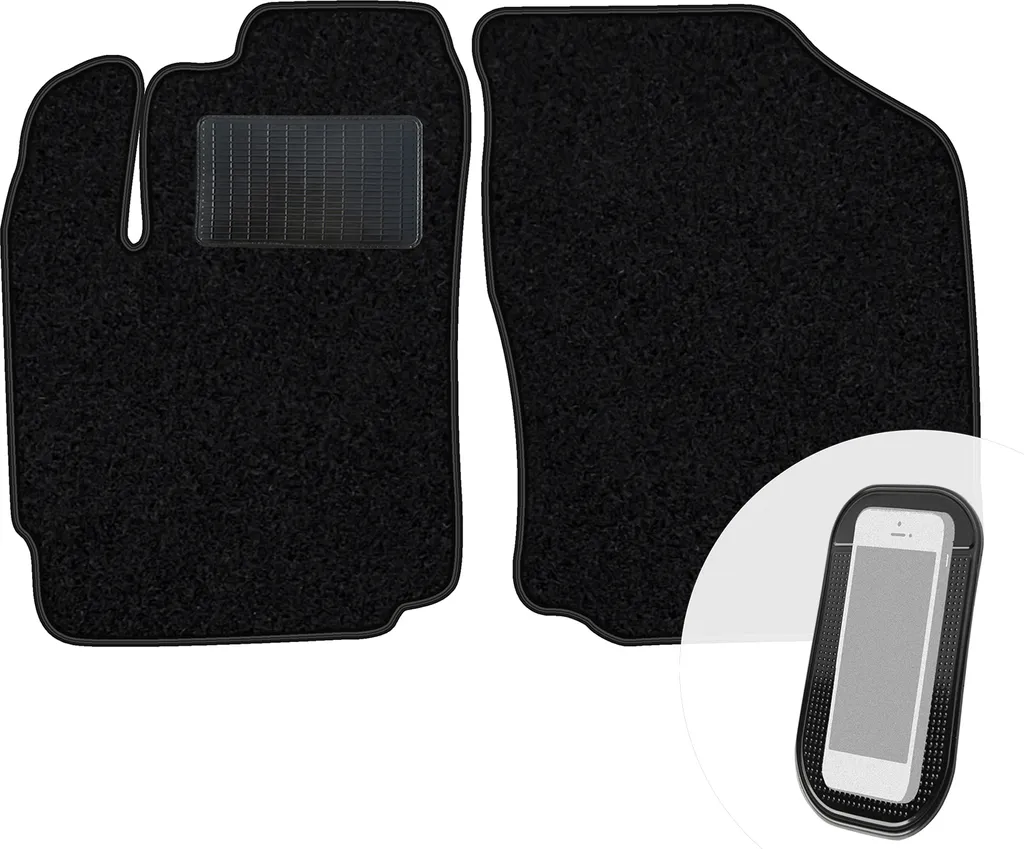 Tappetini Anteriori Daihatsu Sirion 1998-2005 in Velluto Nero | Moto-Moltico