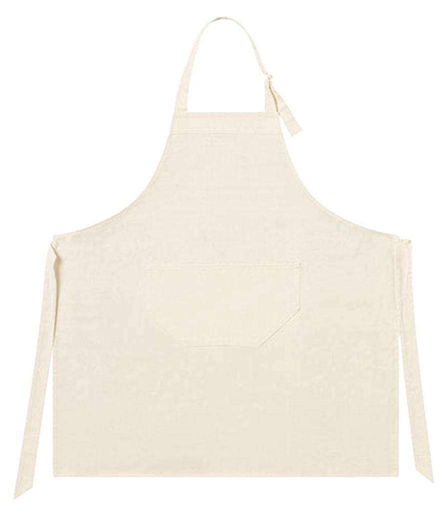 L-Merch - Unifarben-Schürze LT3993 (Einheitsgröße) (Natürlich)