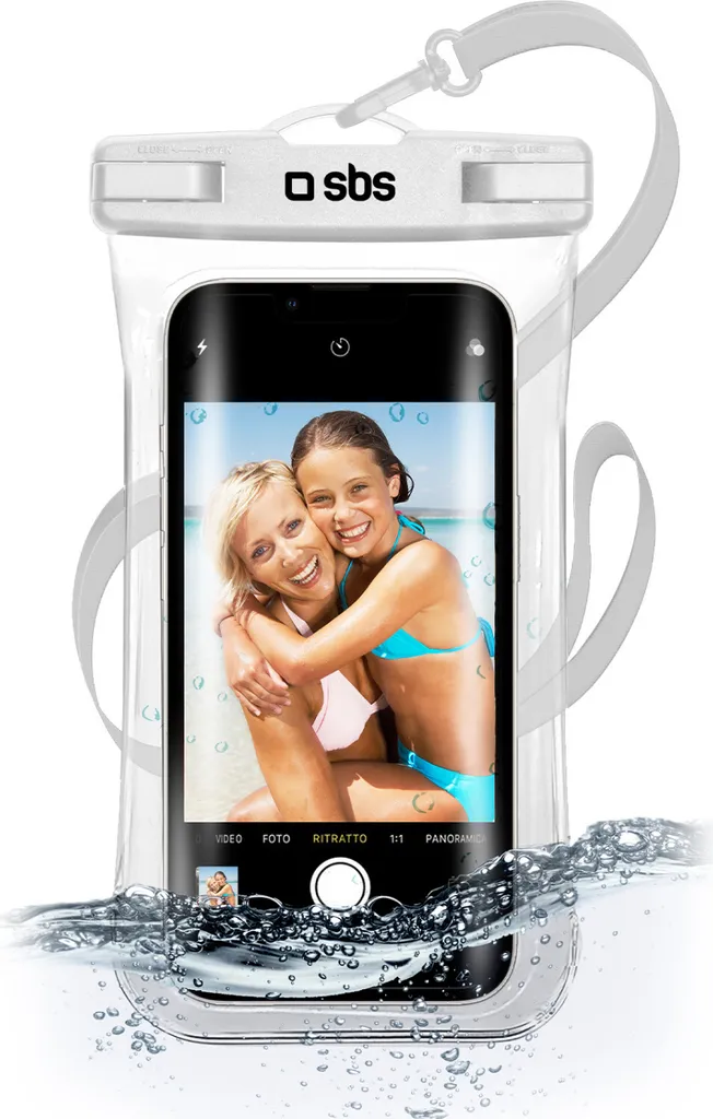 Coque étanche plage et nautisme SBS pour téléphone portable 6.8"