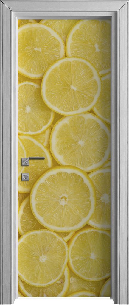 Tür Selbstklebende 70x210 cm Türfolie Türtapete Klebefolie - Farbige Früchte