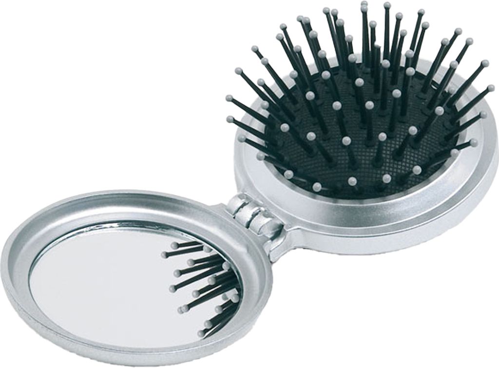 MidOcean - Faltbar - Bürste "B Beauty" - Polymer-Material MO1649 (Einheitsgröße) (Silber)