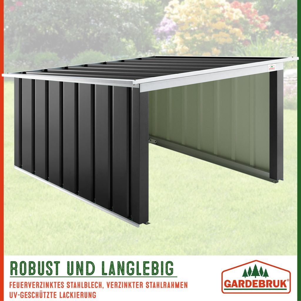GARDEBRUK® Mähroboter Garage Metall Wetterbeständig Produktbild 7