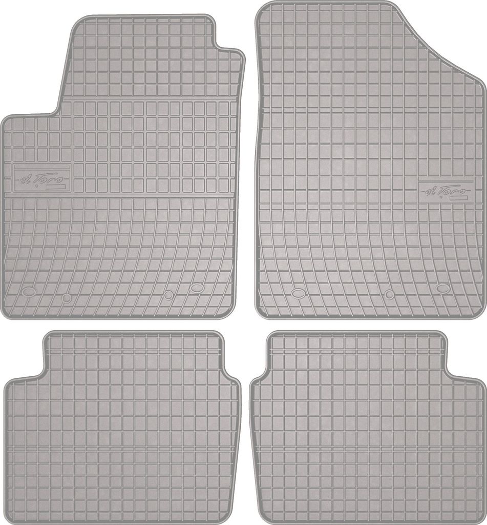 Gummi-Fußmatten für Hyundai i10 I 2007-2013 – Schrägheck, Set 4, Befestigung