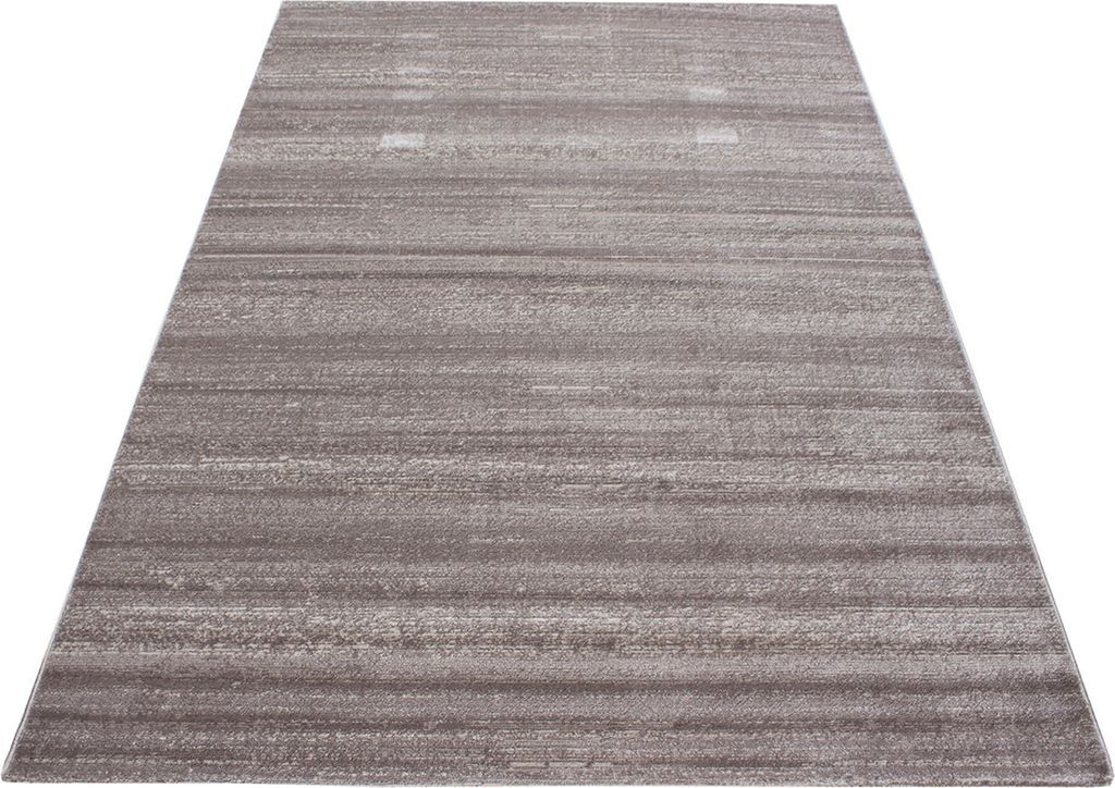 Kurzflor Teppich Wohnzimmer Beige 120x170 Rechteck Unicolor - Einfarbig aus Polypropylen