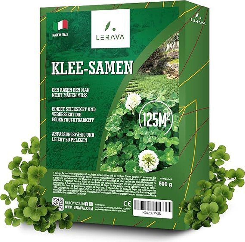 LERAVA® Klee samen [mähfrei] 125m² - Mikroklee Samen für Produktbild 1