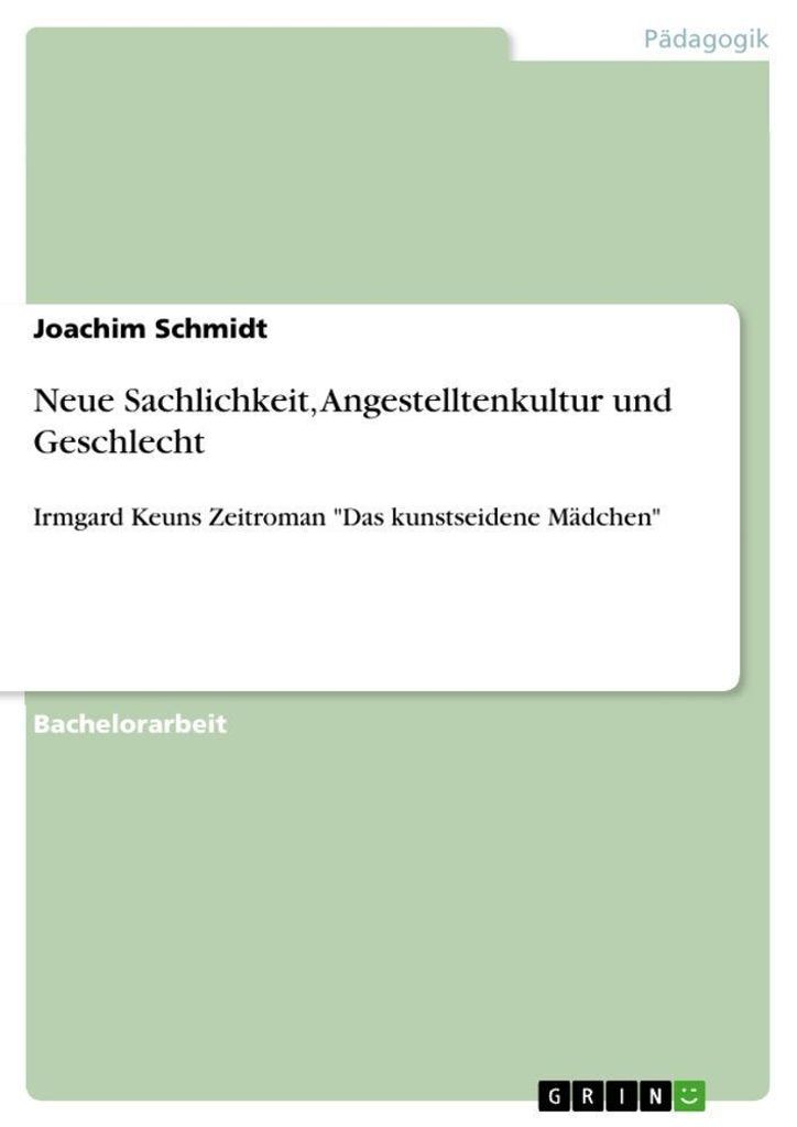 Neue Sachlichkeit, Angestelltenkultur und Geschlecht