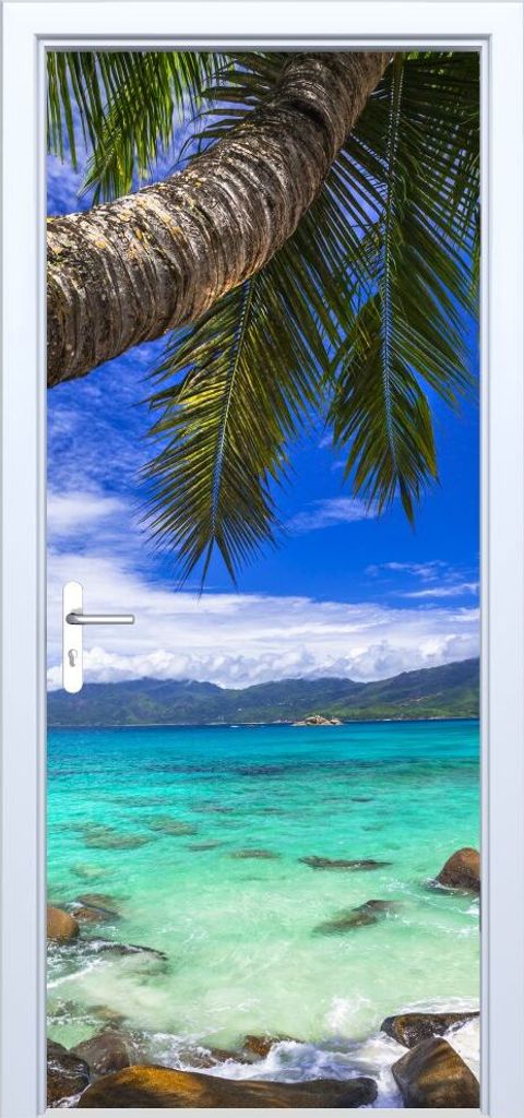 Palm Beach Stoff-Türaufkleber 077PD