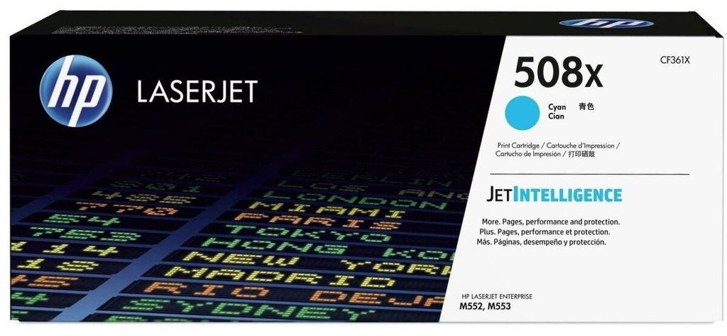 HP 508X Cyan Original LaserJet Tonerkartusche mit hoher Produktbild 