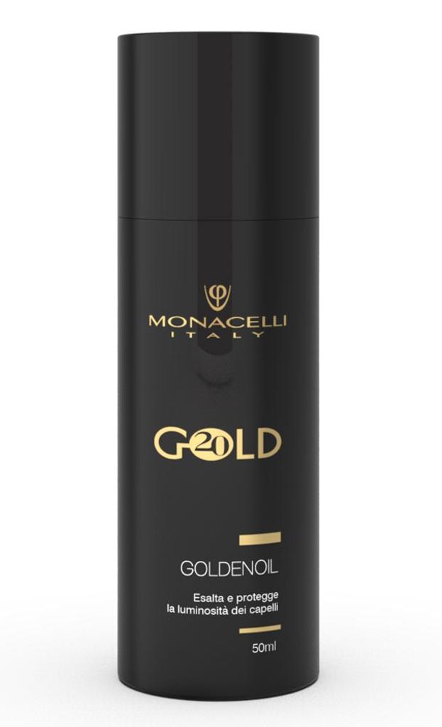 Monacelli Golden Oil 50ml olio secco per capelli, esalta e Immagine del prodotto 