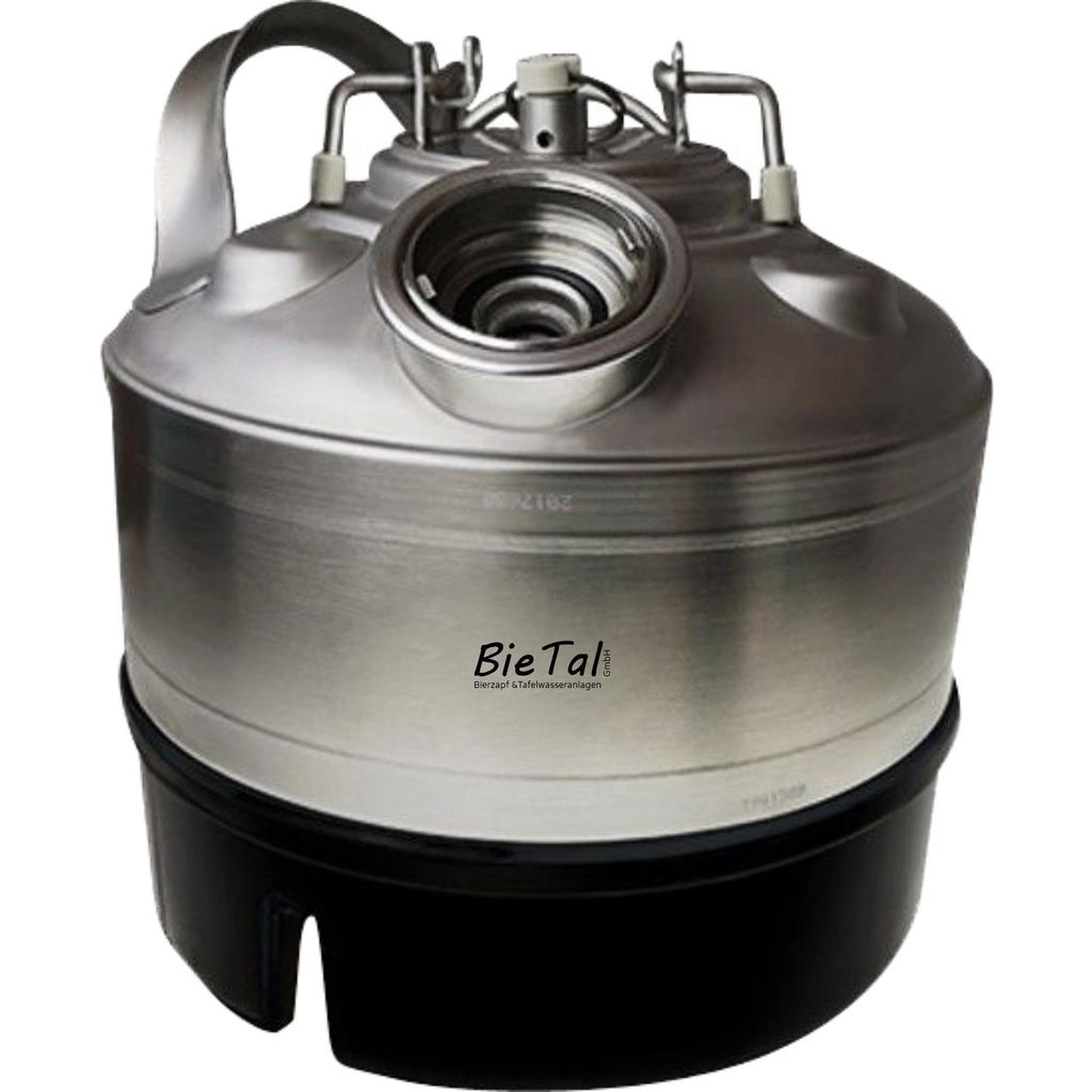 Kensbro Bierreinigungsfass 10L Edelstahl - 3-Kopf Reinigung Für Bierzapfanlagen