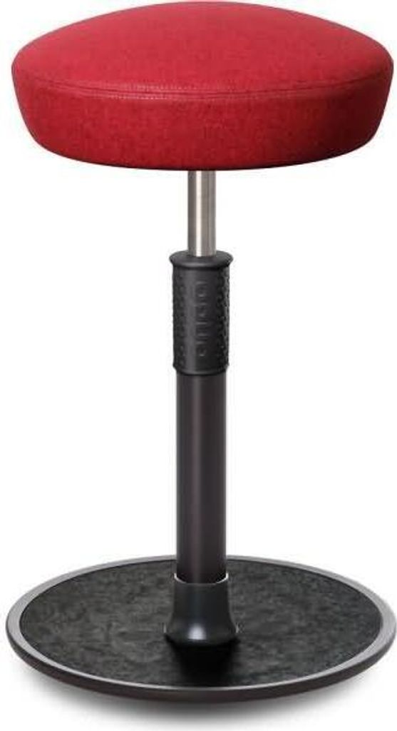 Sitz- Stehhocker Free Tall Hutsitz kvadrat Divina Mel. Rot schwarz /schwarz.