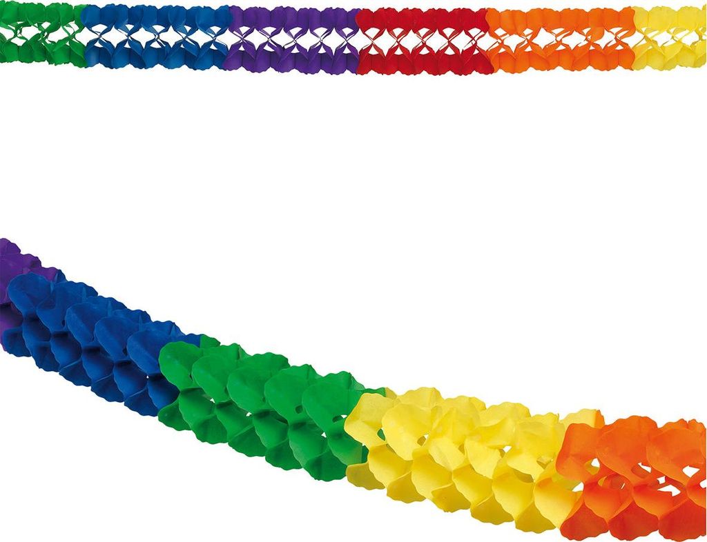 Regenbogen Großraum Girlande 10m