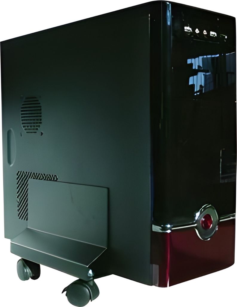 Techly CPU/PC Halterung mit Rollen, Metall, schwarz Produktbild 