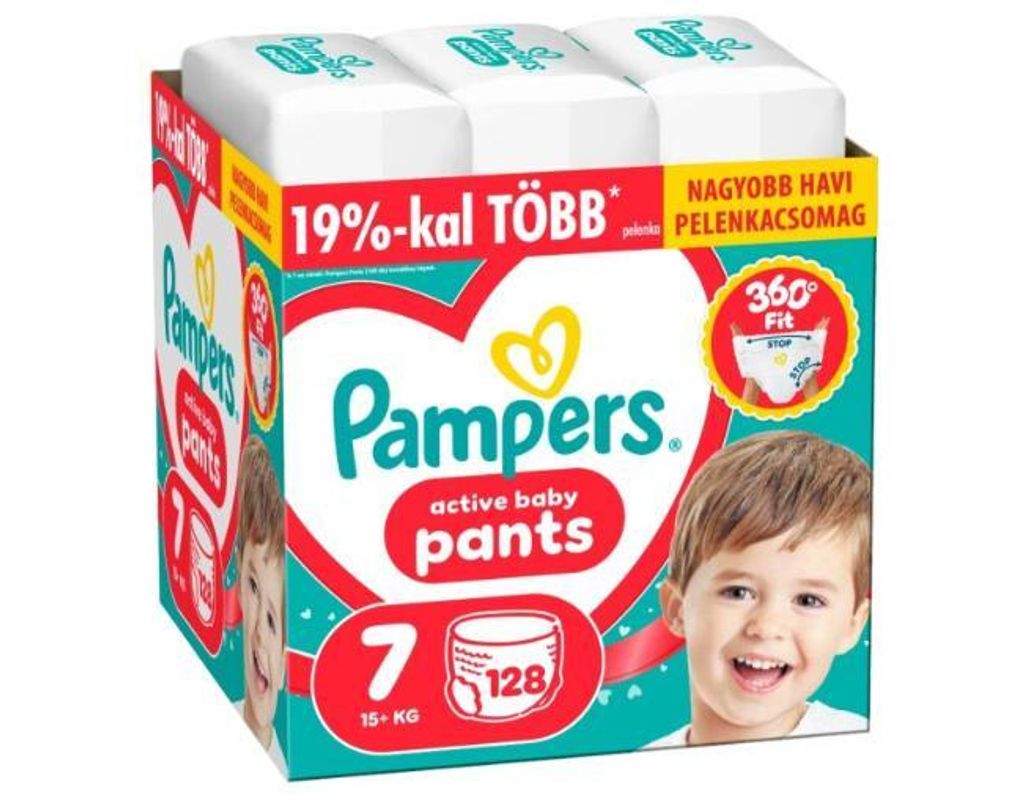 Pampers Active Baby Windelhöschen 15kg+ Junior 7 (128 Stk.