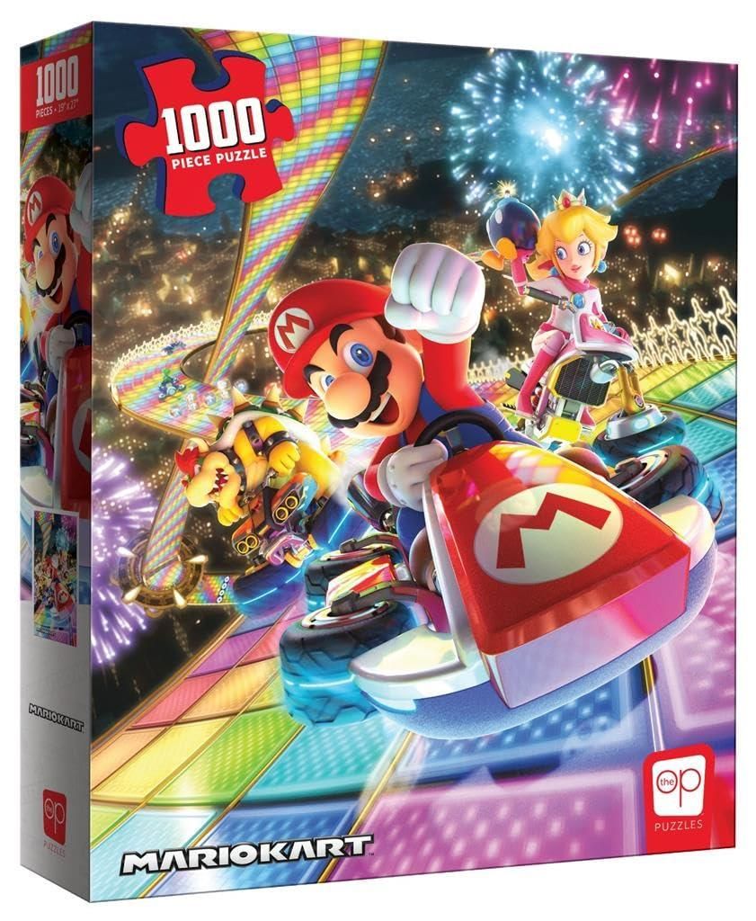 De OP Usaopoly | Mario Kart Rainbow Road Puzzel voor het Productafbeelding 
