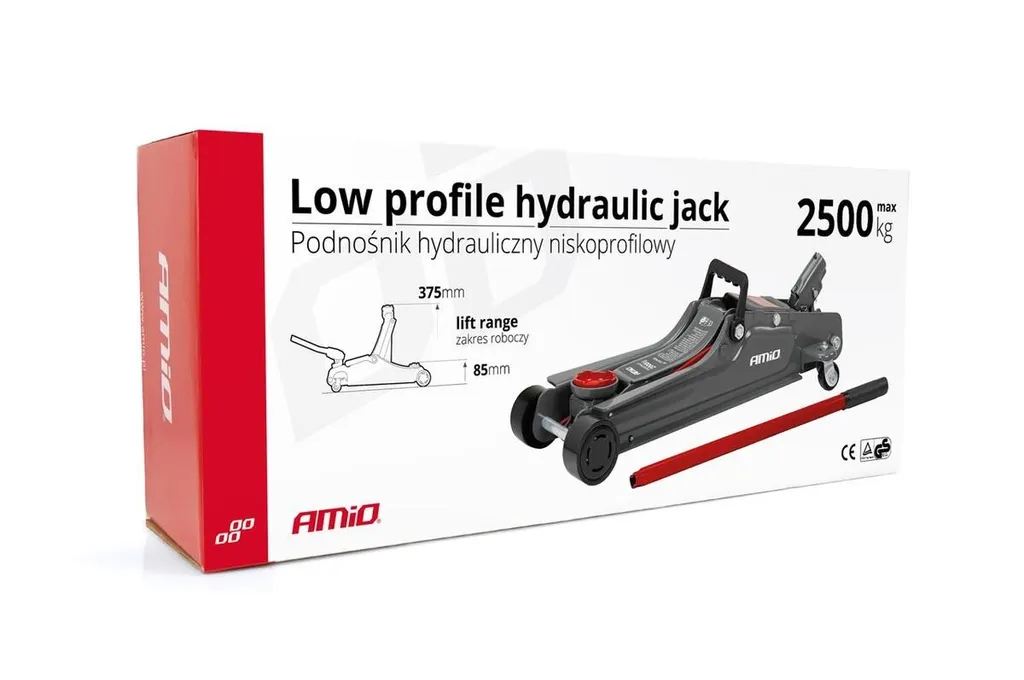 Cric Idraulico Basso Profilo 2.5T - Sollevatore Professionale Auto - 13