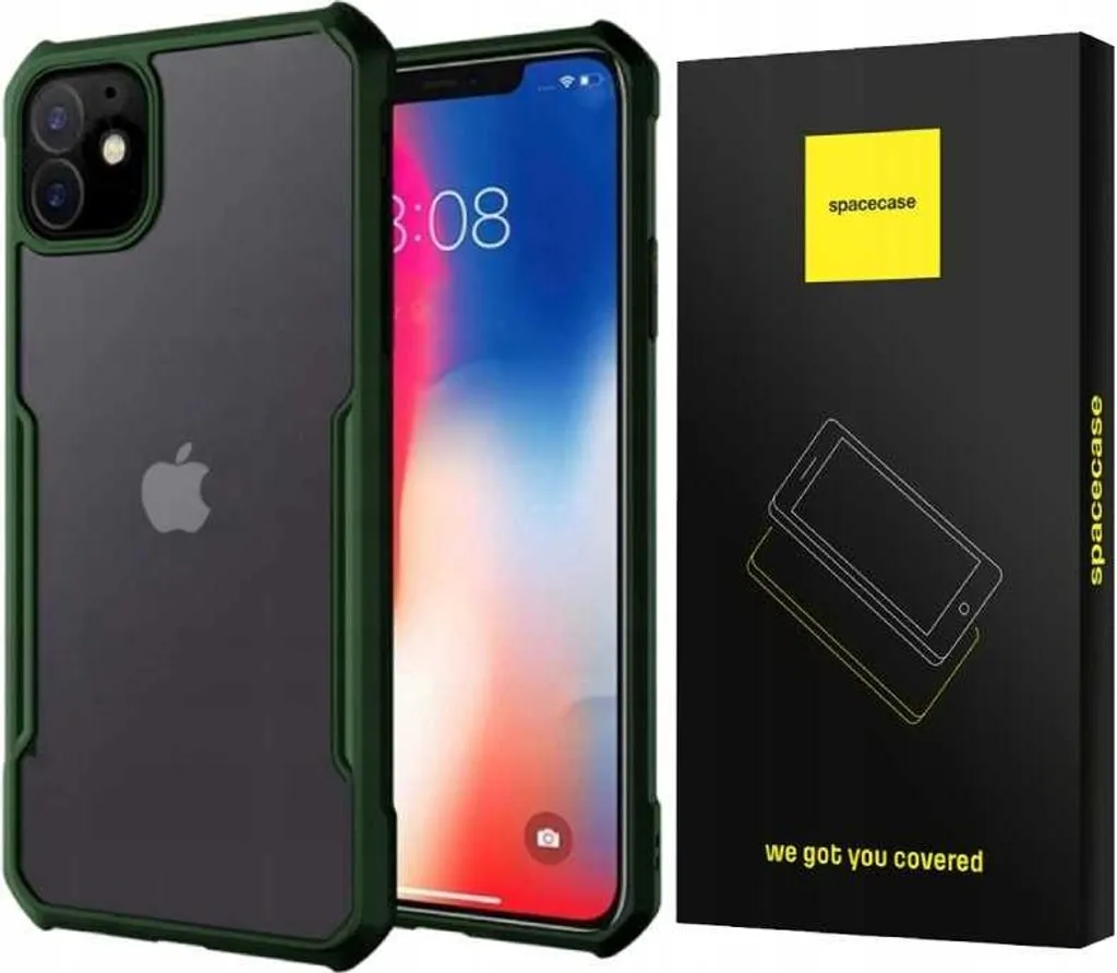 Coque Antichoc iPhone 11 SPACECASE Beetle Vert - Protection Intégrale