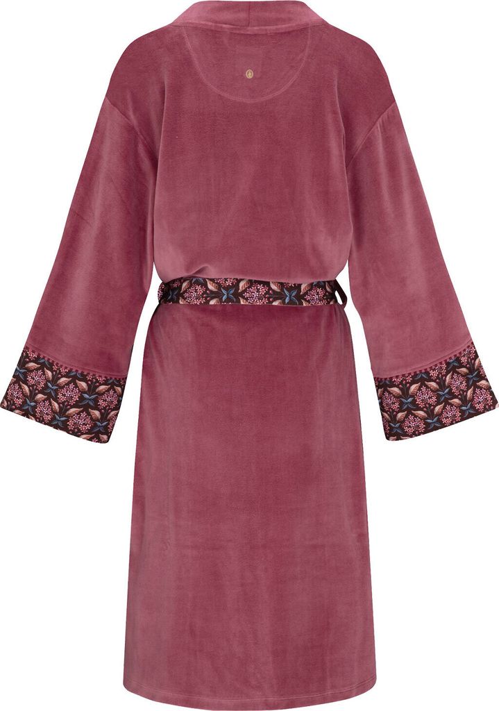 PIP STUDIO Damen Morgenmantel Naomi Kimono Velvet Solid Produktbild 7