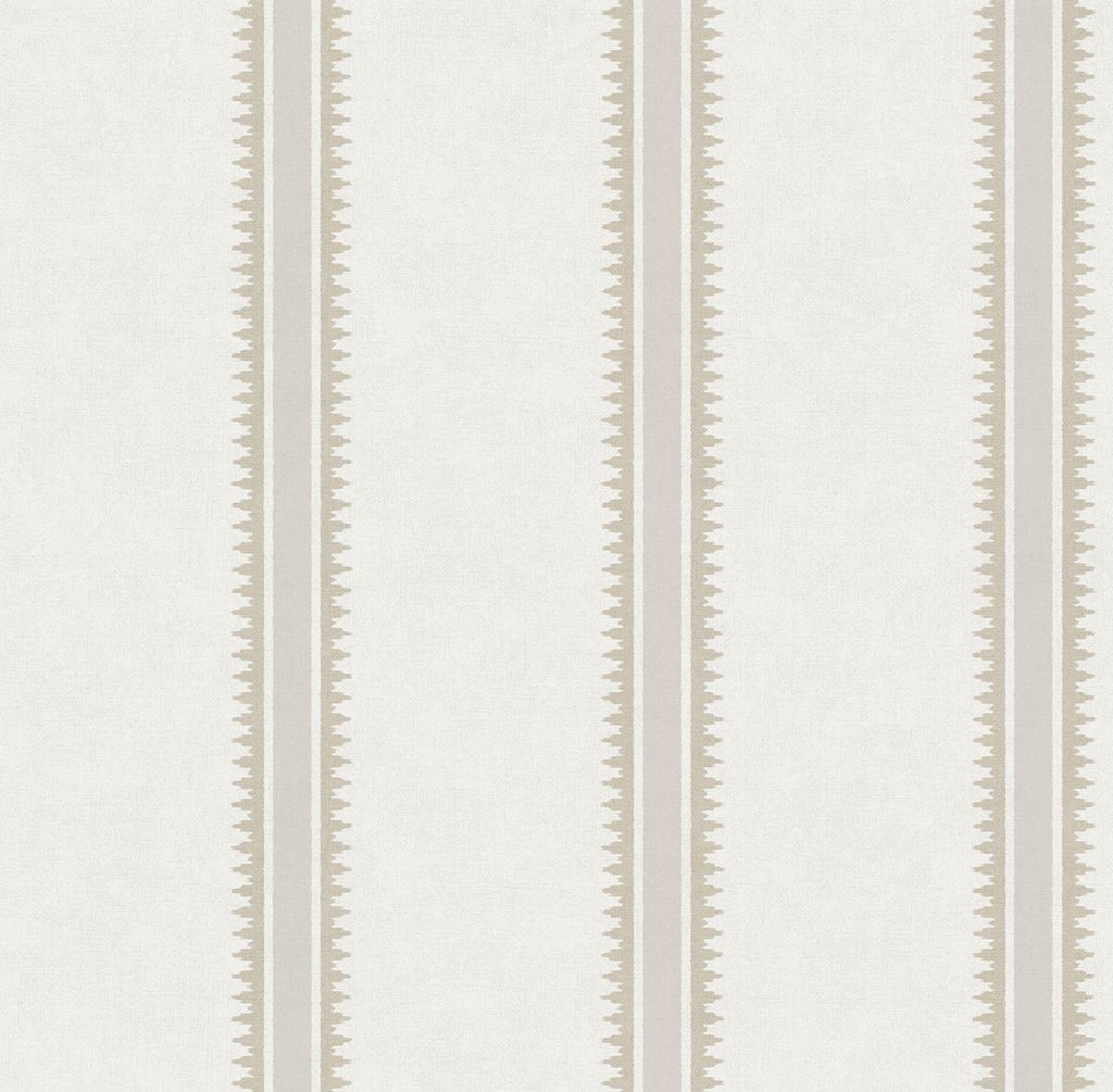 Sanders & Sanders Tapete breite Streifen Beige 53 cm x 10 m
