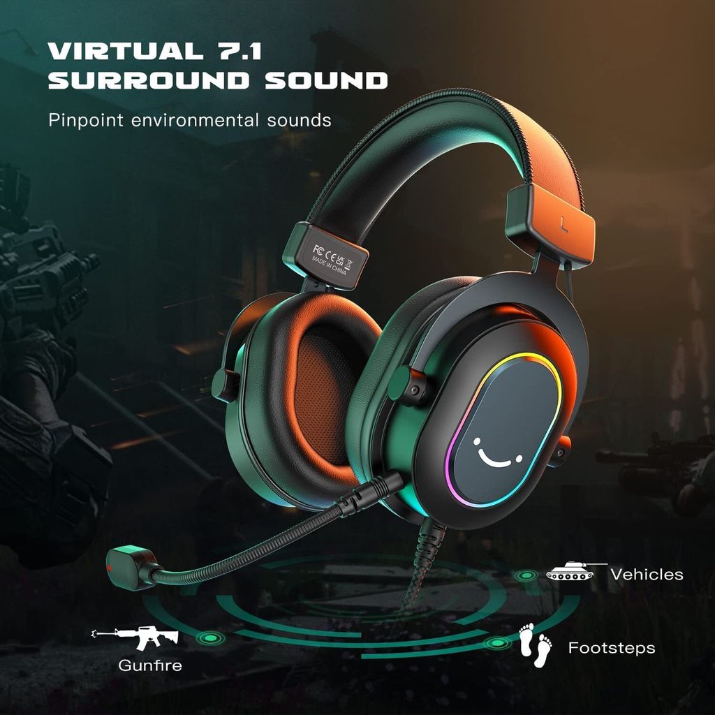 FIFINE Gaming Headset Mit Mikrofon Over Ear