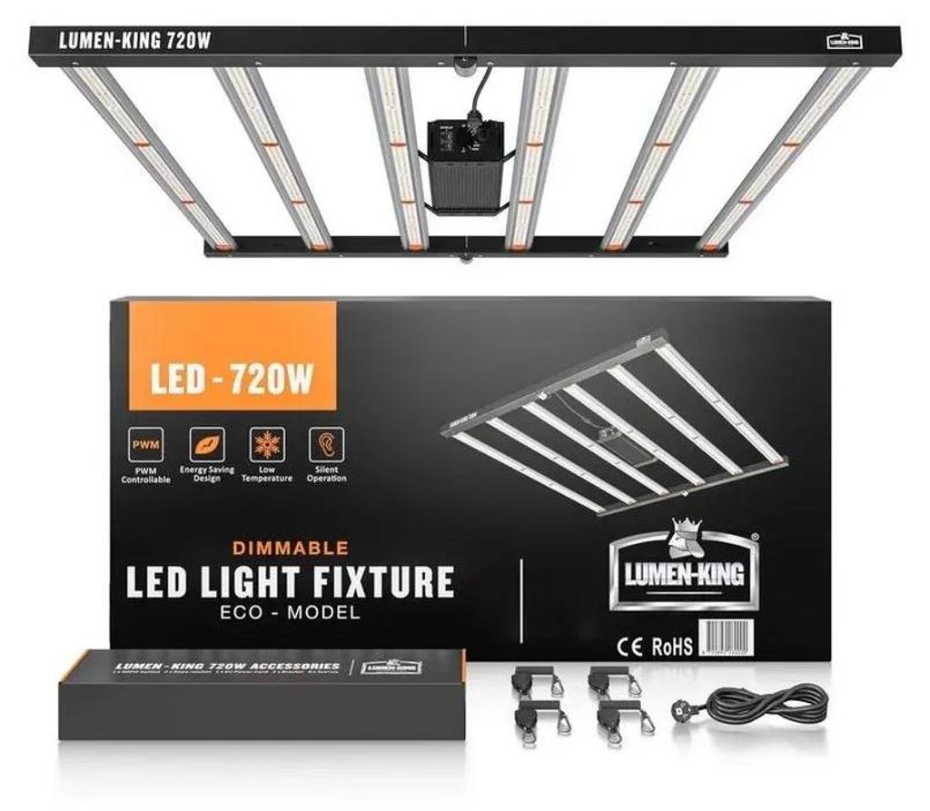 Grow-LED Eco Line 720 W Vollspektrum 110x107,5x5 cm, 2,7 Produktbild 