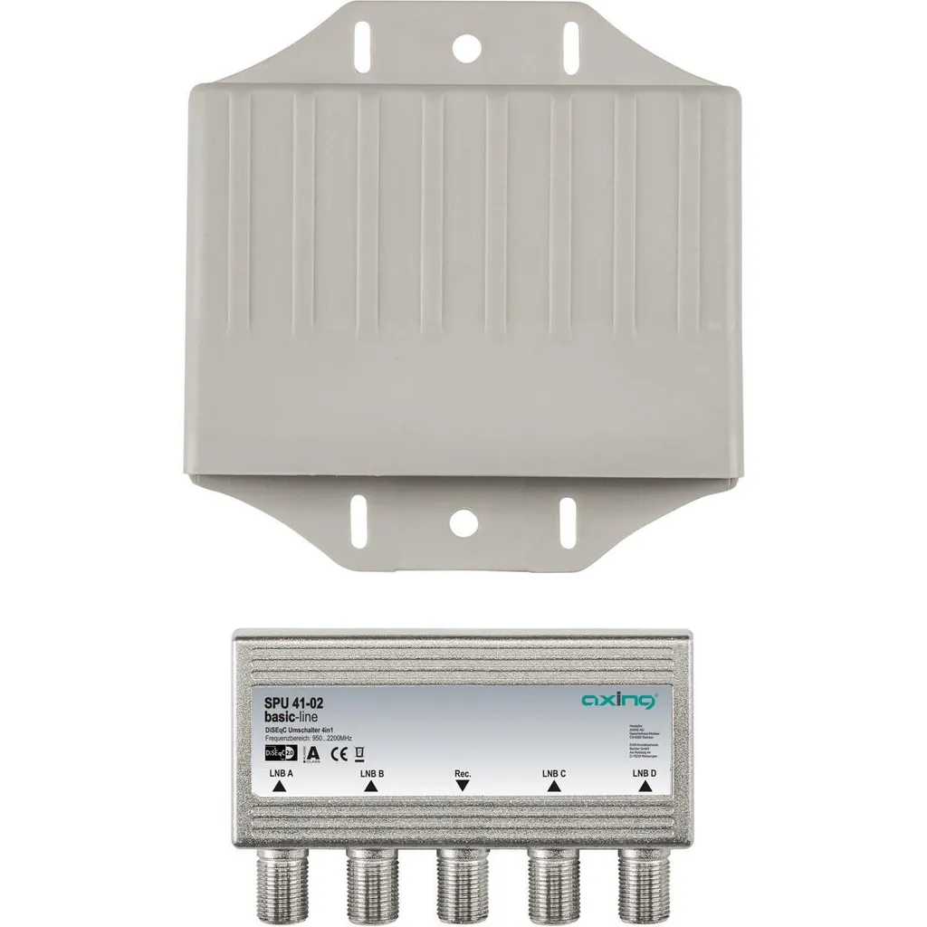 Commutatore DiSEqC Axing SPU 41-02 | Switch 4-in-1 Alta Isolazione