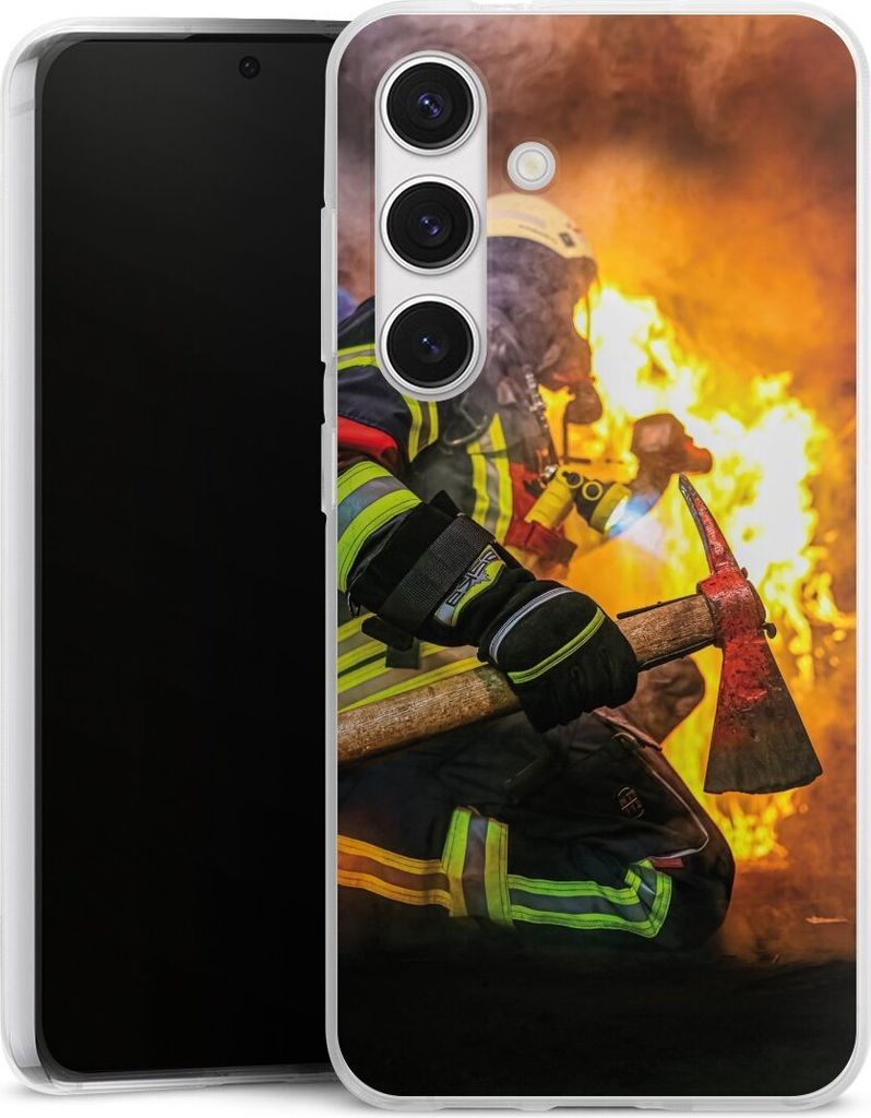 DeinDesign Handyhülle für Samsung Galaxy S24 Silikon Hülle Case Smartphone Schutzhülle Feuer Feuerwehr Lebensretter