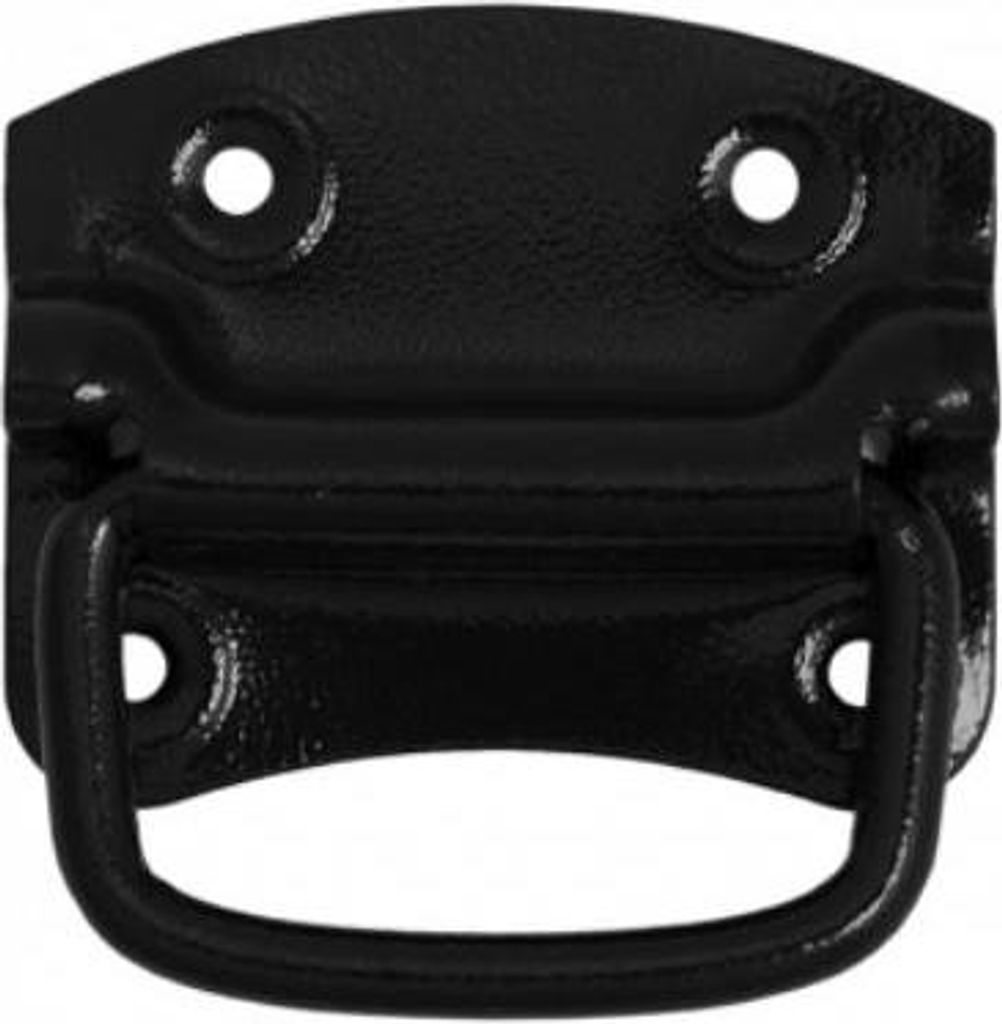 10x Kistengriff 90x70x13mm schwarz Klappgriff Einlasskistengriff Tragegriff