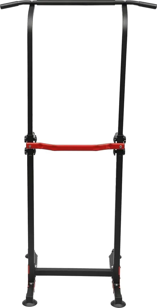 Appareil de musculation Dip Station réglable pour fitness à domicile noir