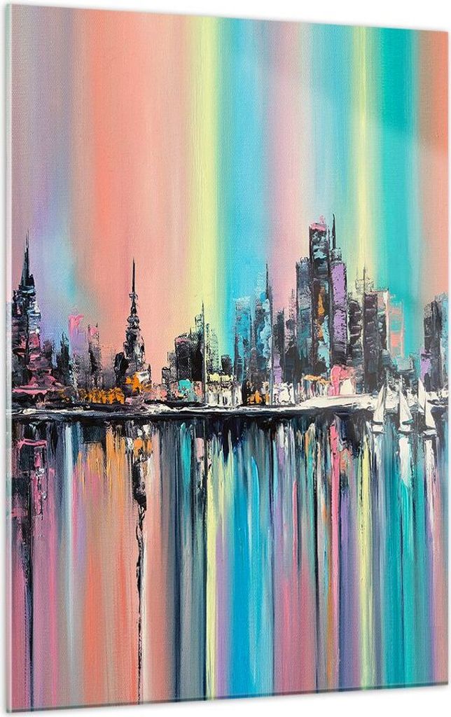Bilder auf glas - Einteilig - Stadt Aussicht Wasser - Produktbild 