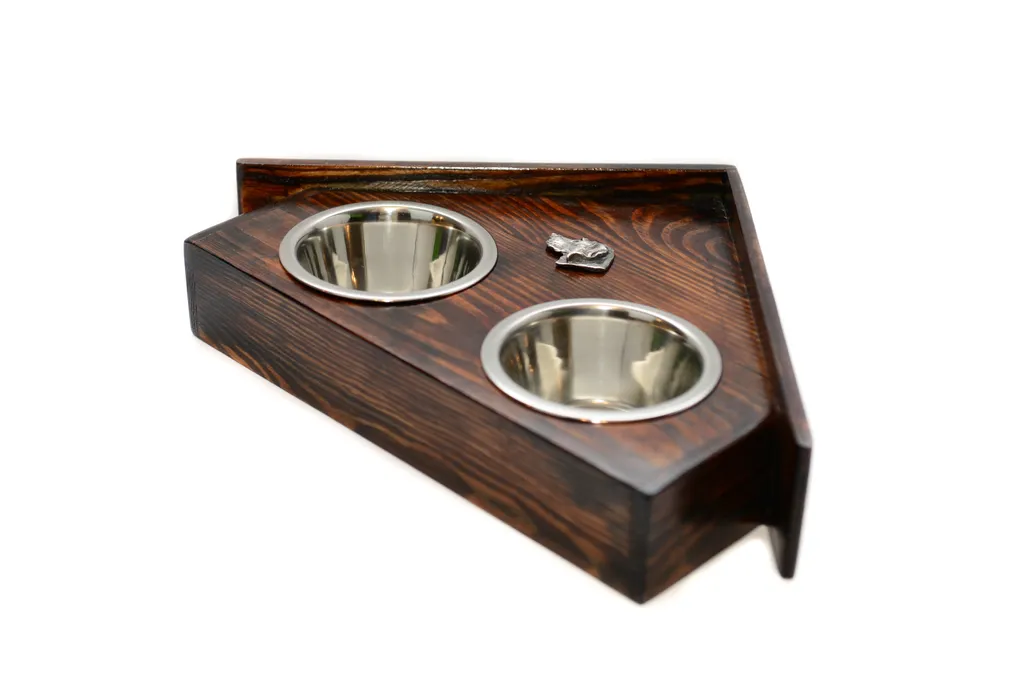 Ciotole Decorative Vizsla Art-Dog - Supporto Legno Lusso per Cani - 3