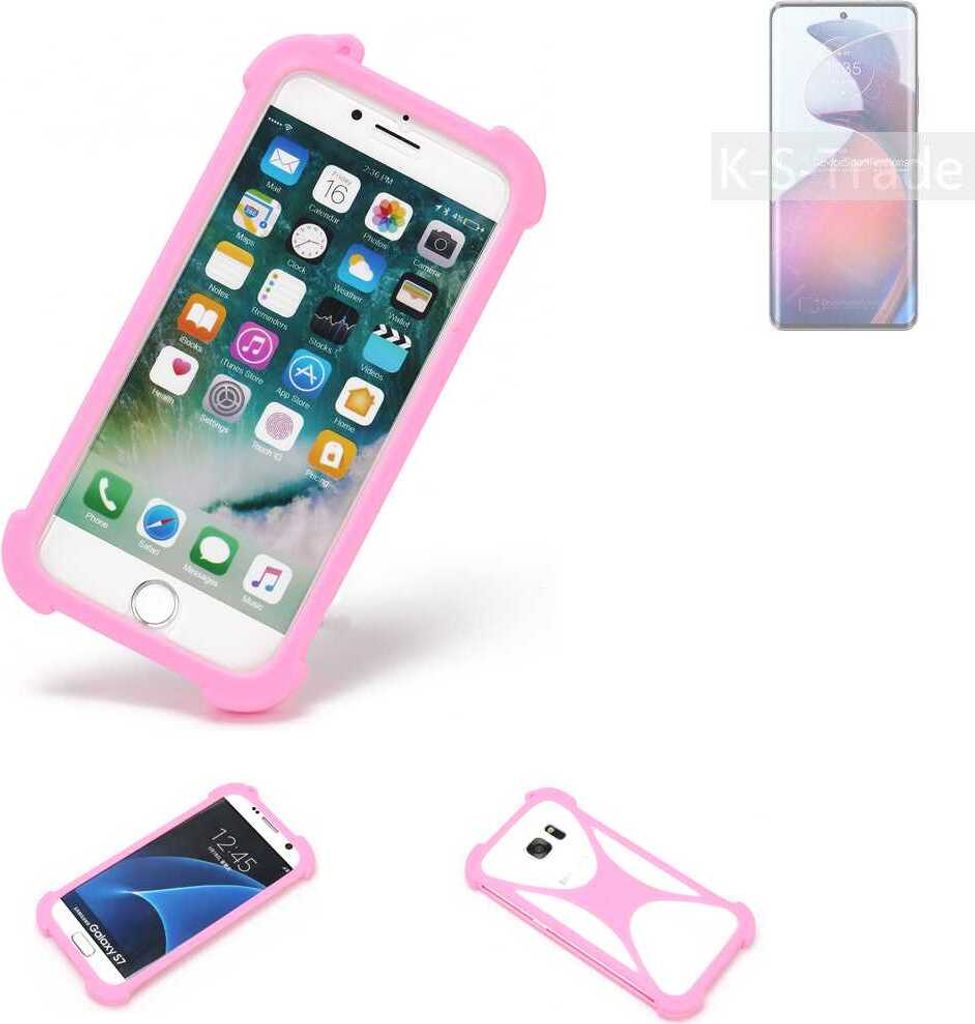 K-S-Trade Handy Hülle kompatibel mit Motorola S30 Pro Schutz Hülle Bumper Silikon Schutz Hülle Cover Case Silikoncase Silikonbumper TPU Softcase