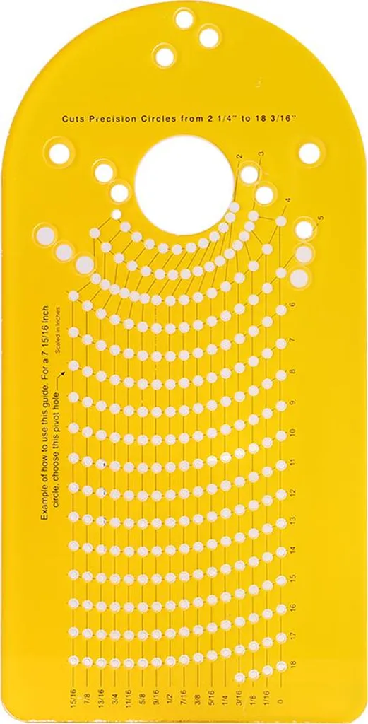 Finis les cercles ratés : gabarit 200J de coupe circulaire pour défonceuse