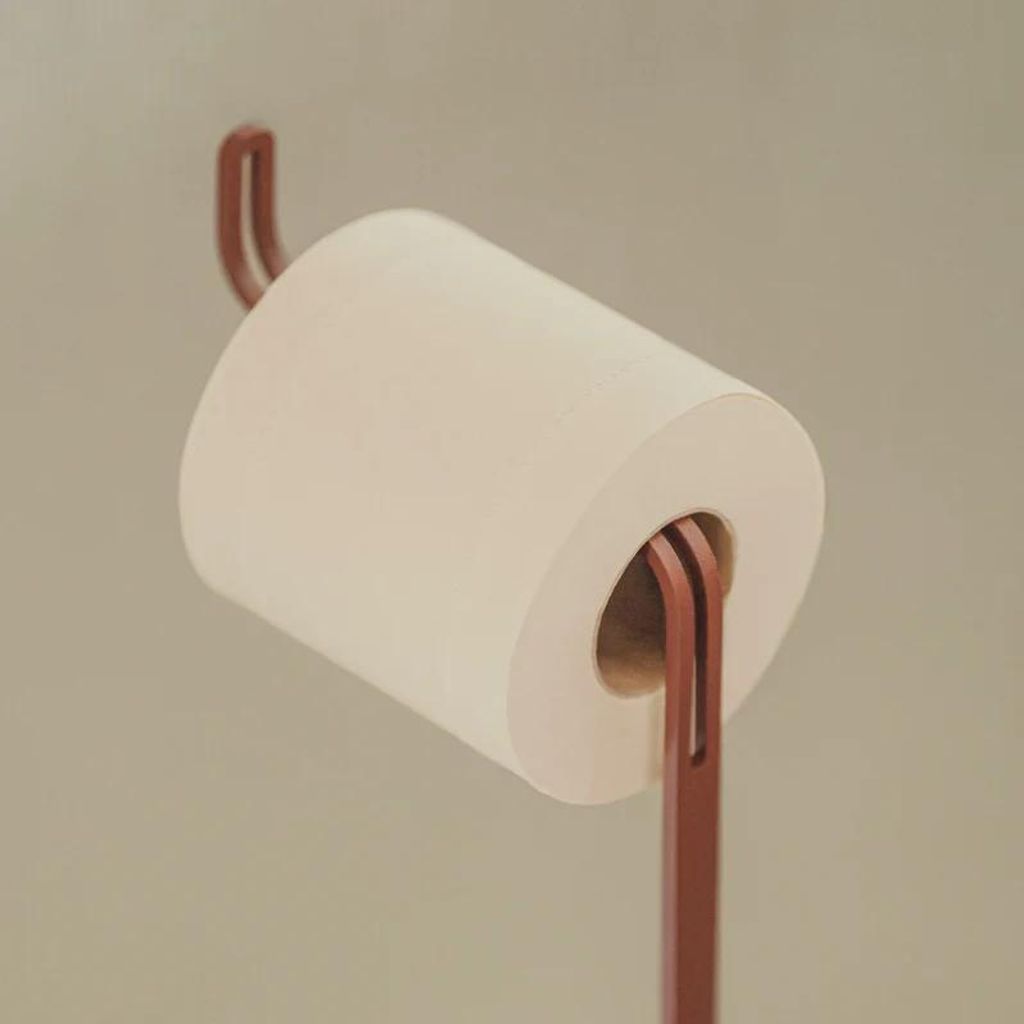 Design Toilettenpapierständer | Edelstahl pulverbeschichtet | 4 Farbe | von Fink, Farbe:Weiß