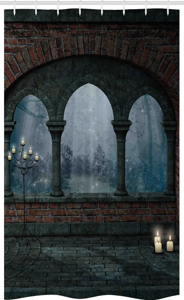 Tenda Bagno ABAKUHAUS Gotica 120x180cm - Design Castello e Notte