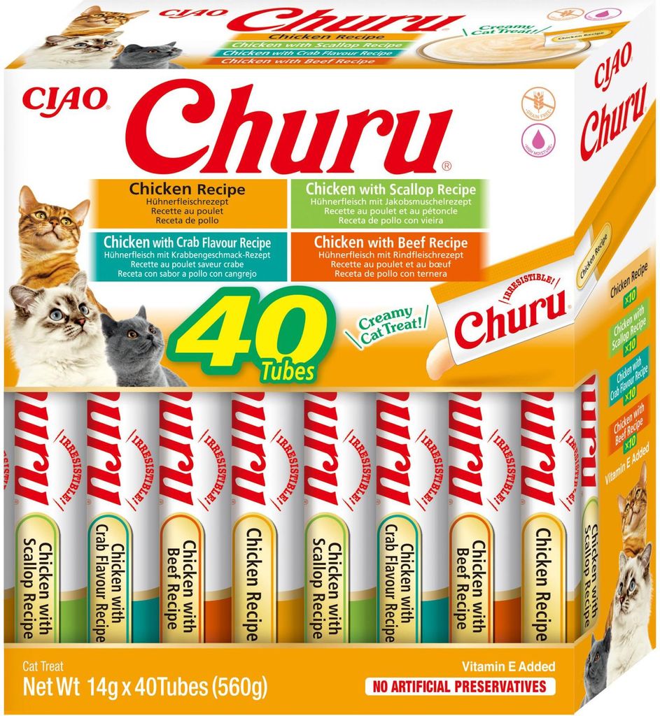 INABA Churu Variety box Chicken - Katze behandeln - 40 x Produktbild 