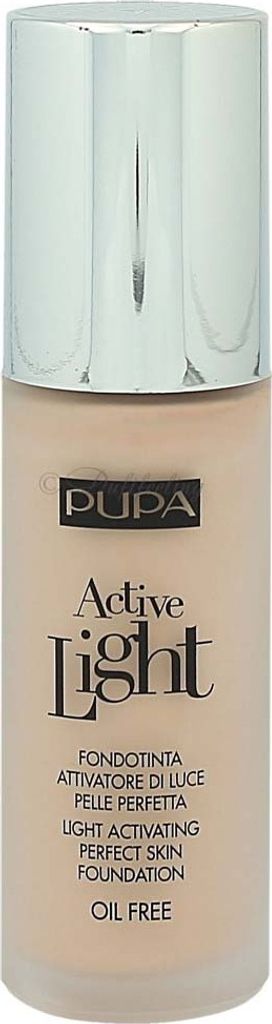 PUPA Milano Active Light - Light Activating Foundation, Pumpenflasche, Flüssigkeit, Jeder Hauttyp, Glättend, Porcelain, Strahlend