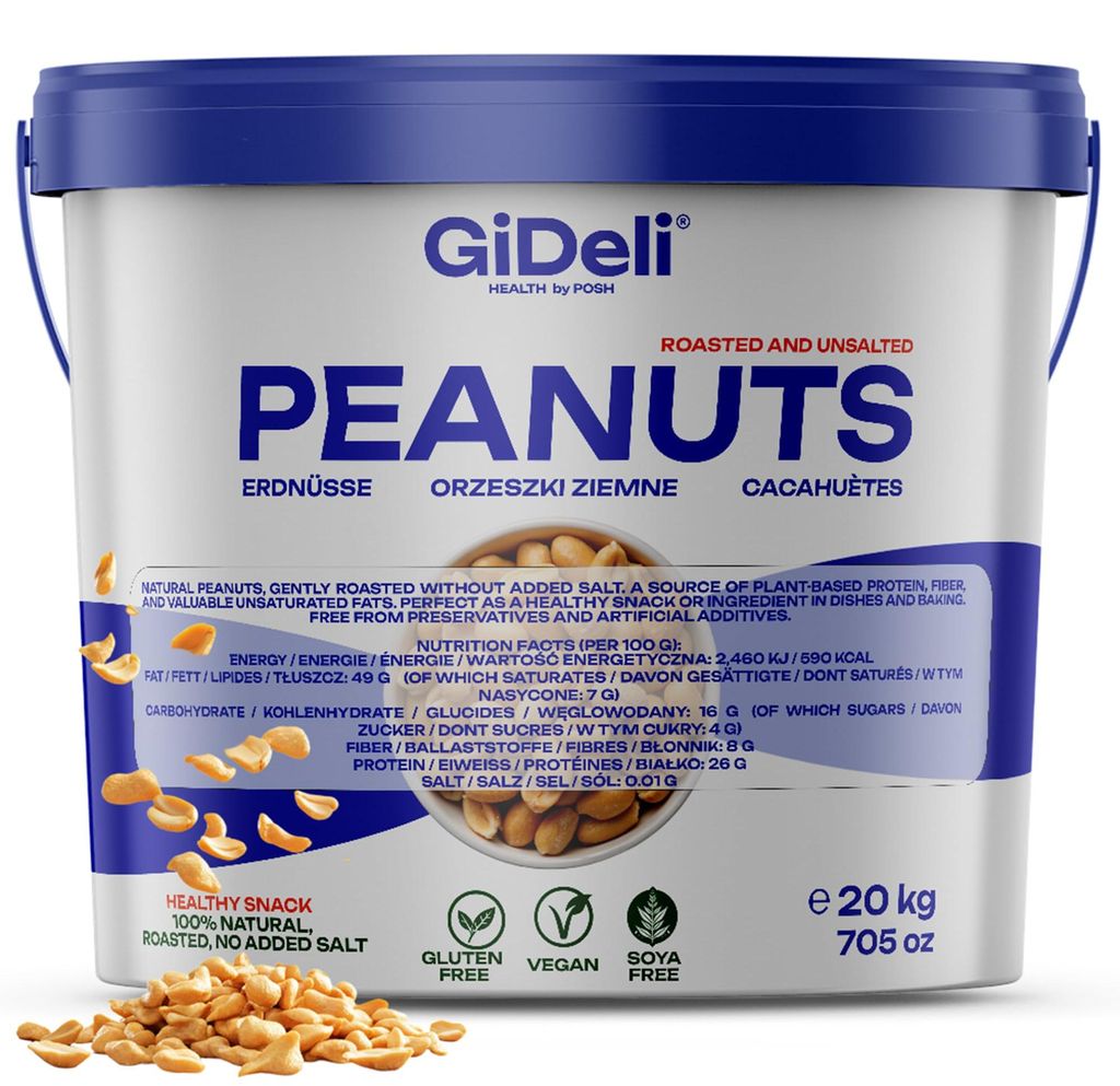 Arašídy 20 kg, pražené, nesolené, bez oleje, přírodní, Obrázek produktu 
